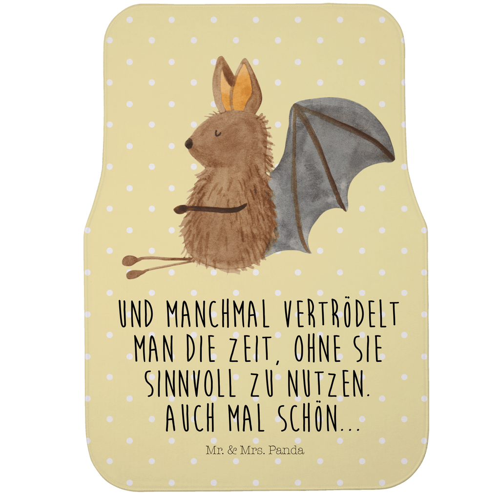 Fahrer Autofußmatte Fledermaus sitzend Autofußmatten, Fußmatte Auto, Fahrer, Schmutzmatte Auto, Tiermotive, Gute Laune, lustige Sprüche, Tiere, Fledermaus, Fledermäuse, Motivation, entspannen