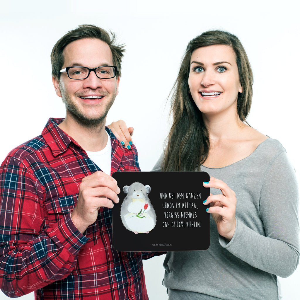 Mauspad Chinchilla mit Blume Mousepad, Computer zubehör, Büroausstattung, PC Zubehör, Arbeitszimmer, Mauspad, Einzigartiges Mauspad, Designer Mauspad, Tiermotive, Gute Laune, lustige Sprüche, Tiere, Chinchilla, Chinchillas, Liebeskummer, Kummer, Depressionen, traurig sein, Chaos, Glücklichsein, Büro, Büroalltag