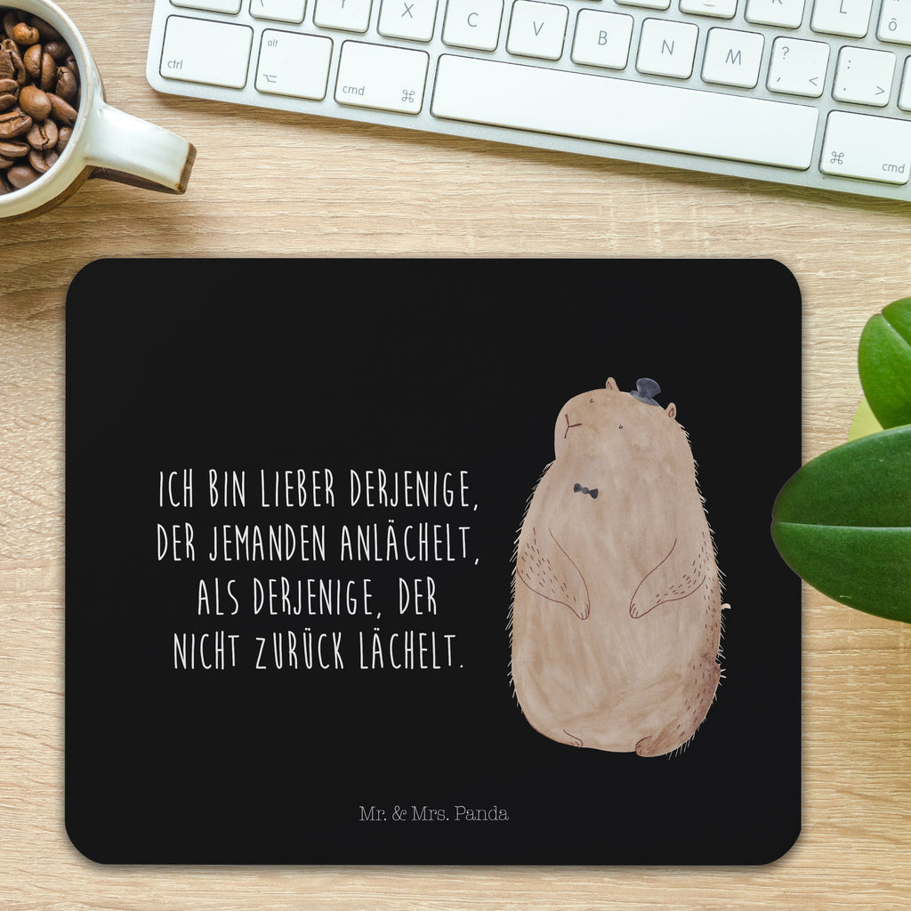 Mauspad Murmeltier Mousepad, Computer zubehör, Büroausstattung, PC Zubehör, Arbeitszimmer, Mauspad, Einzigartiges Mauspad, Designer Mauspad, Tiermotive, Gute Laune, lustige Sprüche, Tiere, Murmeltier, Knigge, Fröhlichkeit, Freundlichkeit, Respekt, Anstand