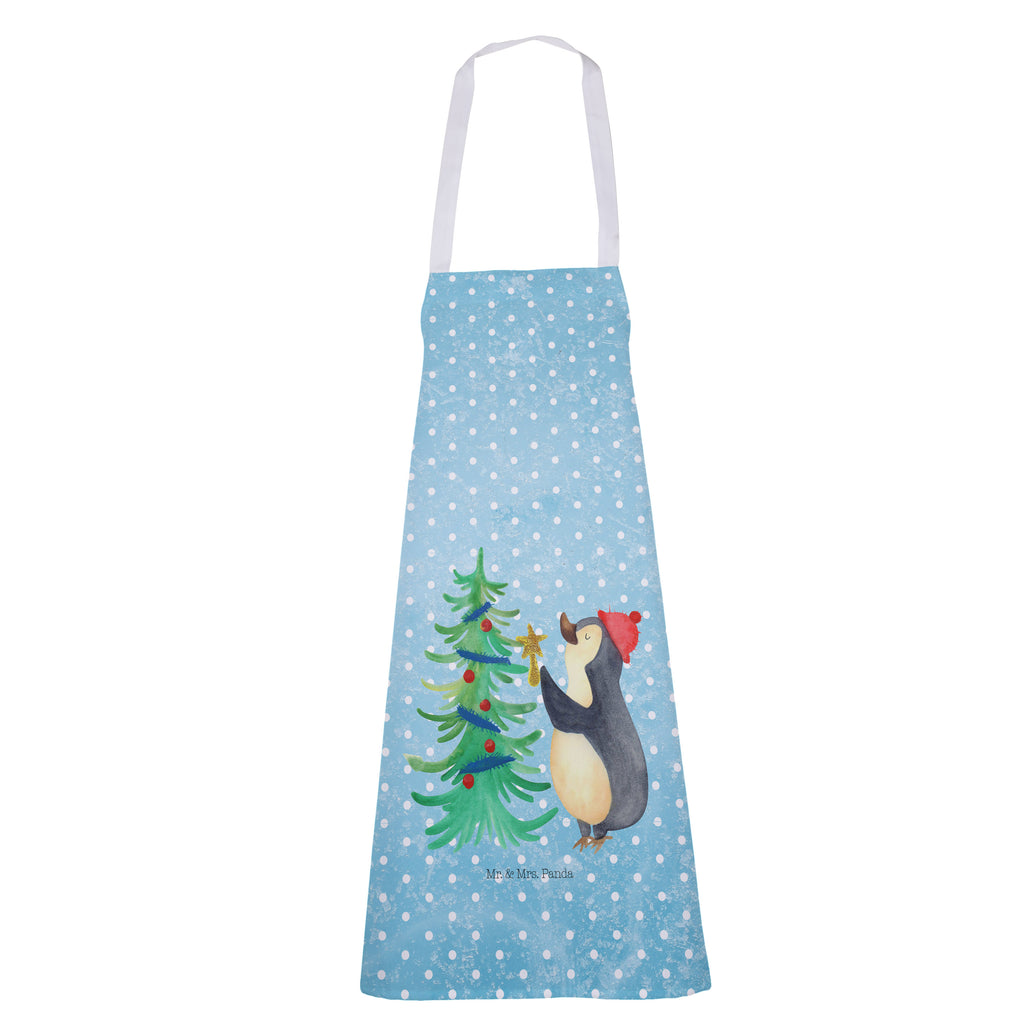 Kochschürze Pinguin Weihnachtsbaum Schürze, Backschürze, Küchenschürze, Grillschürze, Latzschürze, Winter, Weihnachten, Weihnachtsdeko, Nikolaus, Advent, Heiligabend, Wintermotiv, Pinguin
