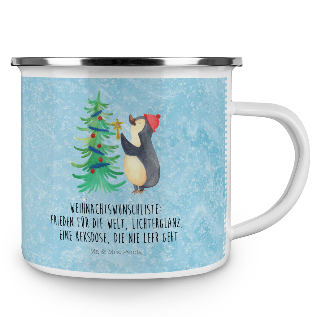 Camping Emaille Tasse Pinguin Weihnachtsbaum Campingtasse, Trinkbecher, Metalltasse, Outdoor Tasse, Emaille Trinkbecher, Blechtasse Outdoor, Emaille Campingbecher, Edelstahl Trinkbecher, Metalltasse für Camping, Kaffee Blechtasse, Camping Tasse Metall, Winter, Weihnachten, Weihnachtsdeko, Nikolaus, Advent, Heiligabend, Wintermotiv, Pinguin