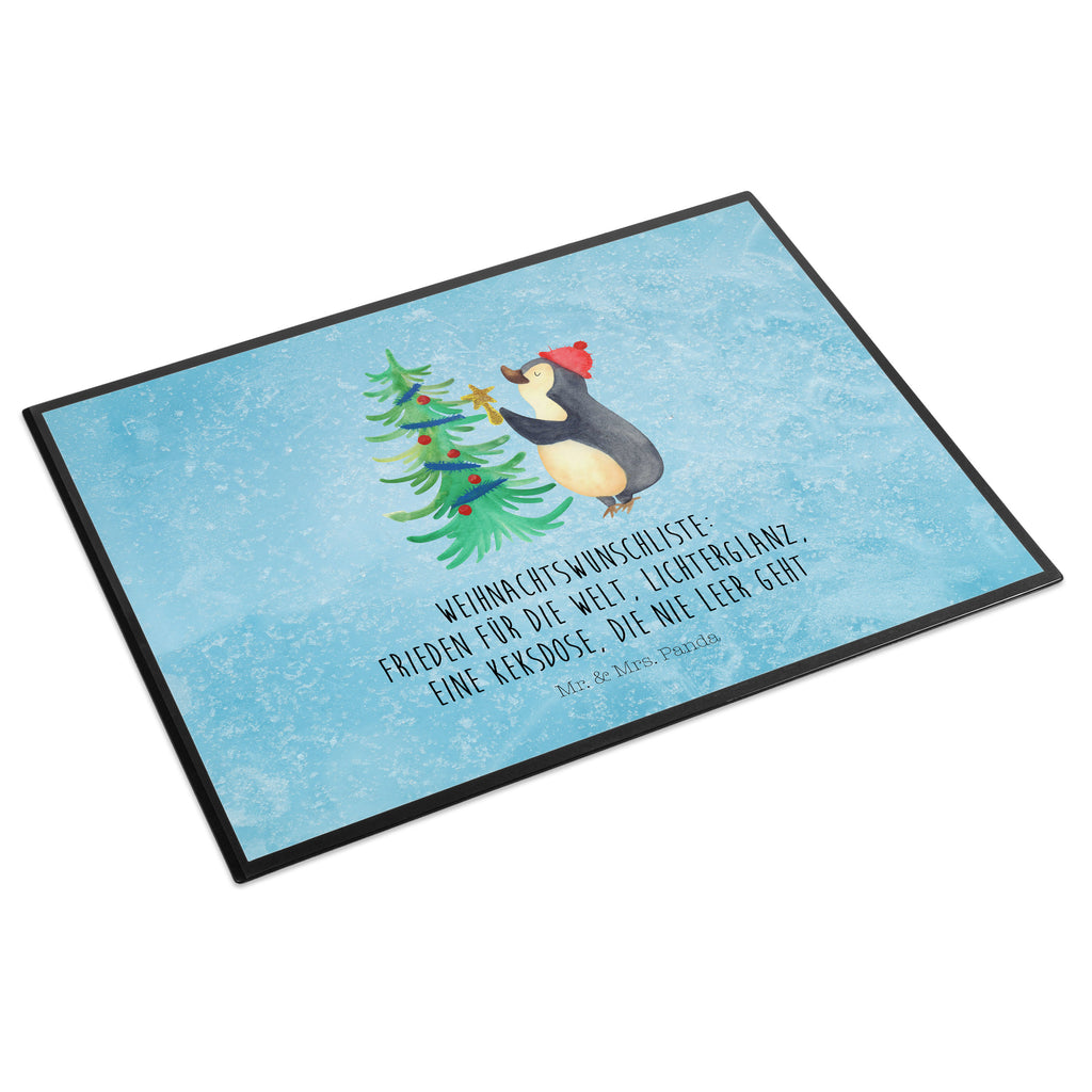 Schreibtischunterlage Pinguin Weihnachtsbaum Schreibunterlage, Schreibtischauflage, Bürobedarf, Büroartikel, Schreibwaren, Schreibtisch Unterlagen, Schreibtischunterlage Groß, Winter, Weihnachten, Weihnachtsdeko, Nikolaus, Advent, Heiligabend, Wintermotiv, Pinguin