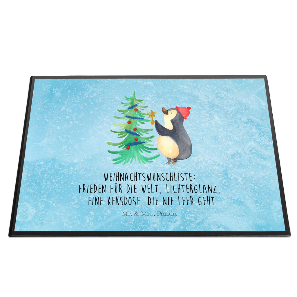 Schreibtischunterlage Pinguin Weihnachtsbaum Schreibunterlage, Schreibtischauflage, Bürobedarf, Büroartikel, Schreibwaren, Schreibtisch Unterlagen, Schreibtischunterlage Groß, Winter, Weihnachten, Weihnachtsdeko, Nikolaus, Advent, Heiligabend, Wintermotiv, Pinguin