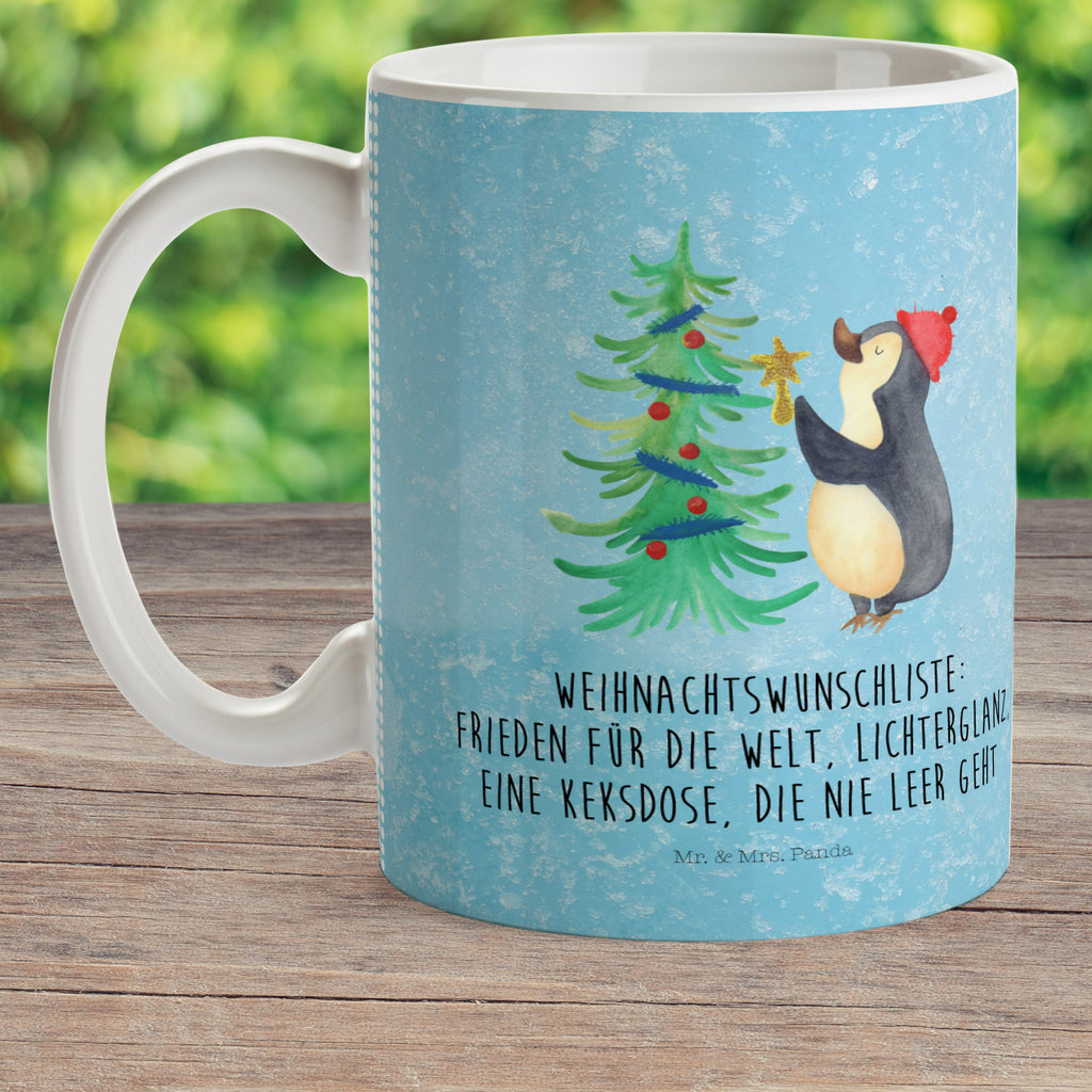 Kindertasse Pinguin Weihnachtsbaum Kunststoff Tasse, Kindergarten, Tasse, Trinkbecher, Camping Becher, Kaffeetasse, Kunststoffbecher, Kindergartenbecher, Outdoorgeschirr, Kunststoffgeschirr, Reisebecher, Reisetasse, Kinderbecher, Winter, Weihnachten, Weihnachtsdeko, Nikolaus, Advent, Heiligabend, Wintermotiv, Pinguin