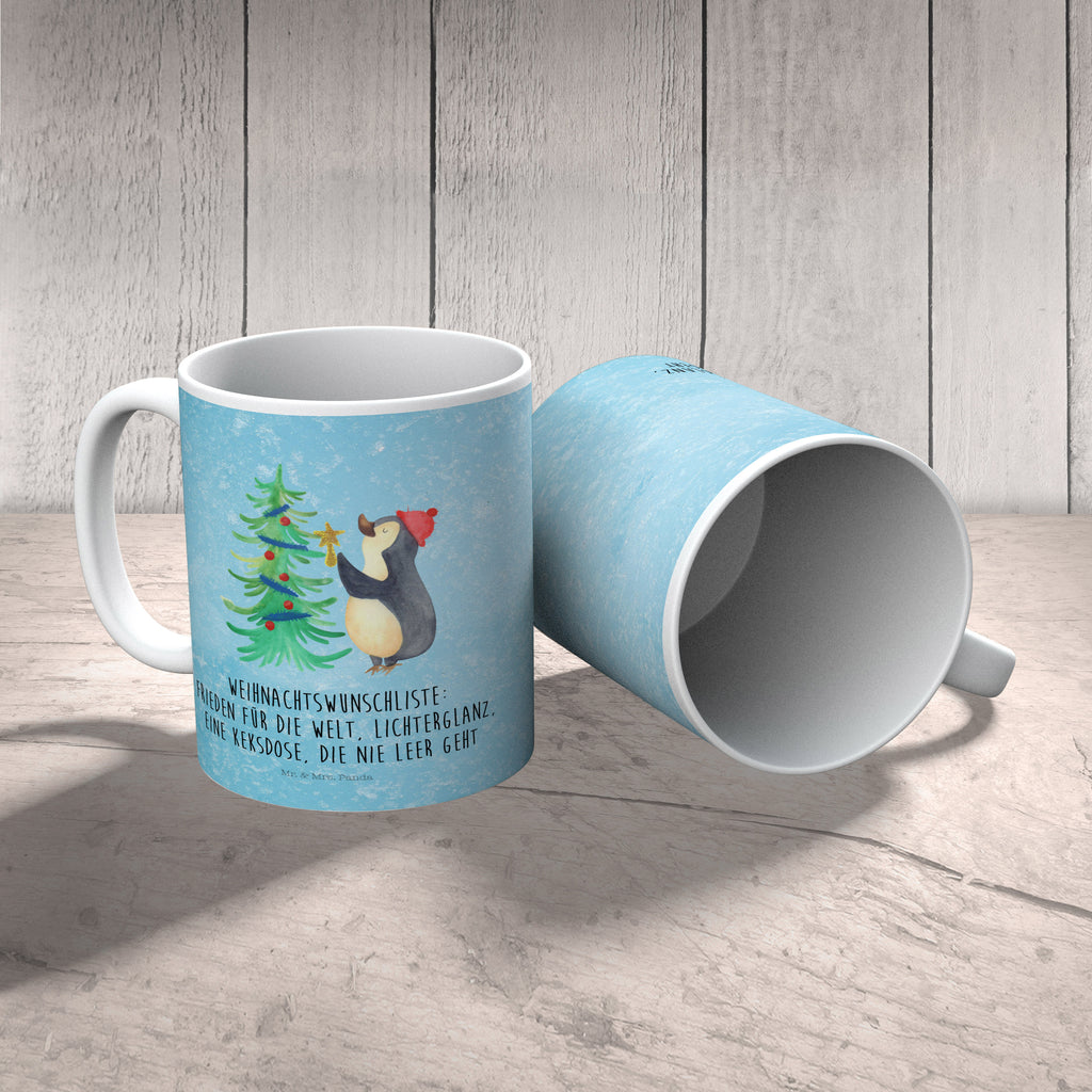 Kindertasse Pinguin Weihnachtsbaum Kunststoff Tasse, Kindergarten, Tasse, Trinkbecher, Camping Becher, Kaffeetasse, Kunststoffbecher, Kindergartenbecher, Outdoorgeschirr, Kunststoffgeschirr, Reisebecher, Reisetasse, Kinderbecher, Winter, Weihnachten, Weihnachtsdeko, Nikolaus, Advent, Heiligabend, Wintermotiv, Pinguin