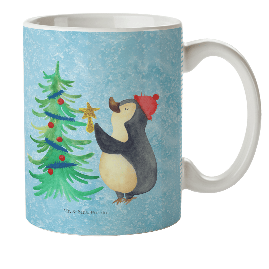 Kindertasse Pinguin Weihnachtsbaum Kunststoff Tasse, Kindergarten, Tasse, Trinkbecher, Camping Becher, Kaffeetasse, Kunststoffbecher, Kindergartenbecher, Outdoorgeschirr, Kunststoffgeschirr, Reisebecher, Reisetasse, Kinderbecher, Winter, Weihnachten, Weihnachtsdeko, Nikolaus, Advent, Heiligabend, Wintermotiv, Pinguin