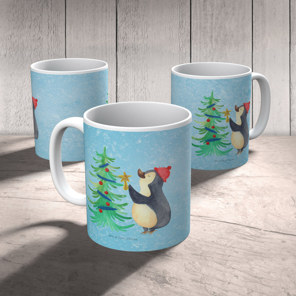 Kindertasse Pinguin Weihnachtsbaum Kunststoff Tasse, Kindergarten, Tasse, Trinkbecher, Camping Becher, Kaffeetasse, Kunststoffbecher, Kindergartenbecher, Outdoorgeschirr, Kunststoffgeschirr, Reisebecher, Reisetasse, Kinderbecher, Winter, Weihnachten, Weihnachtsdeko, Nikolaus, Advent, Heiligabend, Wintermotiv, Pinguin