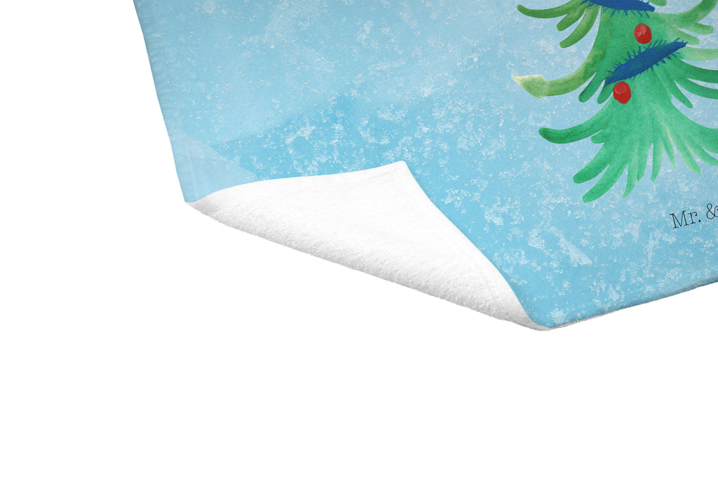 Gäste Handtuch Pinguin Weihnachtsbaum Gästetuch, Reisehandtuch, Sport Handtuch, Frottier, Kinder Handtuch, Winter, Weihnachten, Weihnachtsdeko, Nikolaus, Advent, Heiligabend, Wintermotiv, Pinguin