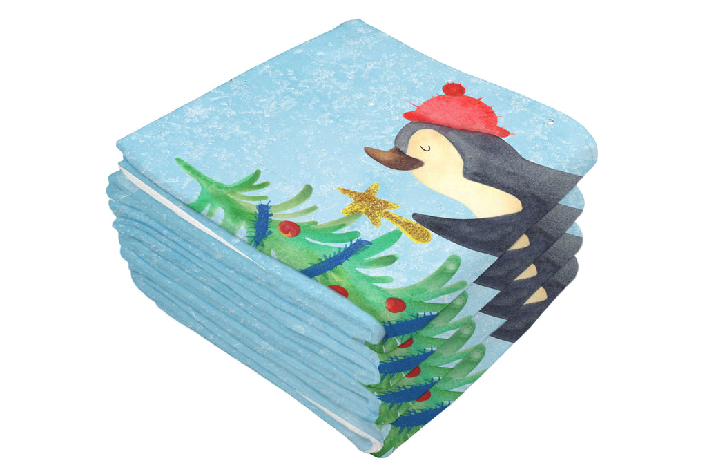 Gäste Handtuch Pinguin Weihnachtsbaum Gästetuch, Reisehandtuch, Sport Handtuch, Frottier, Kinder Handtuch, Winter, Weihnachten, Weihnachtsdeko, Nikolaus, Advent, Heiligabend, Wintermotiv, Pinguin
