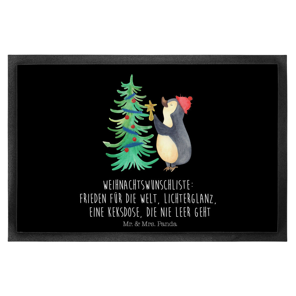 Fußmatte Pinguin Weihnachtsbaum Pinguin, Weihnachten, Winter Türvorleger, Schmutzmatte, Fußabtreter, Matte, Schmutzfänger, Fußabstreifer, Schmutzfangmatte, Türmatte, Motivfußmatte,  Haustürmatte, Vorleger  Winter, Weihnachten, Weihnachtsdeko, Nikolaus, Advent, Heiligabend, Wintermotiv