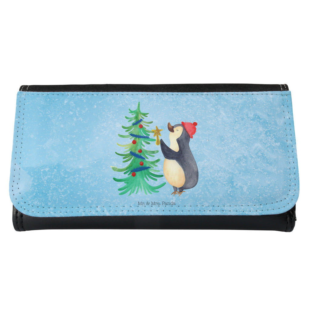 Damen Portemonnaie Pinguin Weihnachtsbaum Portemonnaie, Portemonee, Geldbörse, Damen, Groß, XXL, Geldbeutel, Portemonnaies, Winter, Weihnachten, Weihnachtsdeko, Nikolaus, Advent, Heiligabend, Wintermotiv, Pinguin