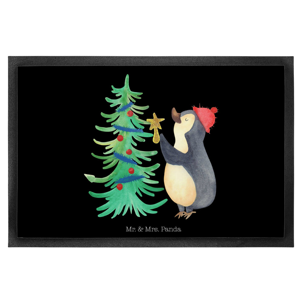 Fußmatte Pinguin Weihnachtsbaum Pinguin, Weihnachten, Winter Türvorleger, Schmutzmatte, Fußabtreter, Matte, Schmutzfänger, Fußabstreifer, Schmutzfangmatte, Türmatte, Motivfußmatte,  Haustürmatte, Vorleger  Winter, Weihnachten, Weihnachtsdeko, Nikolaus, Advent, Heiligabend, Wintermotiv