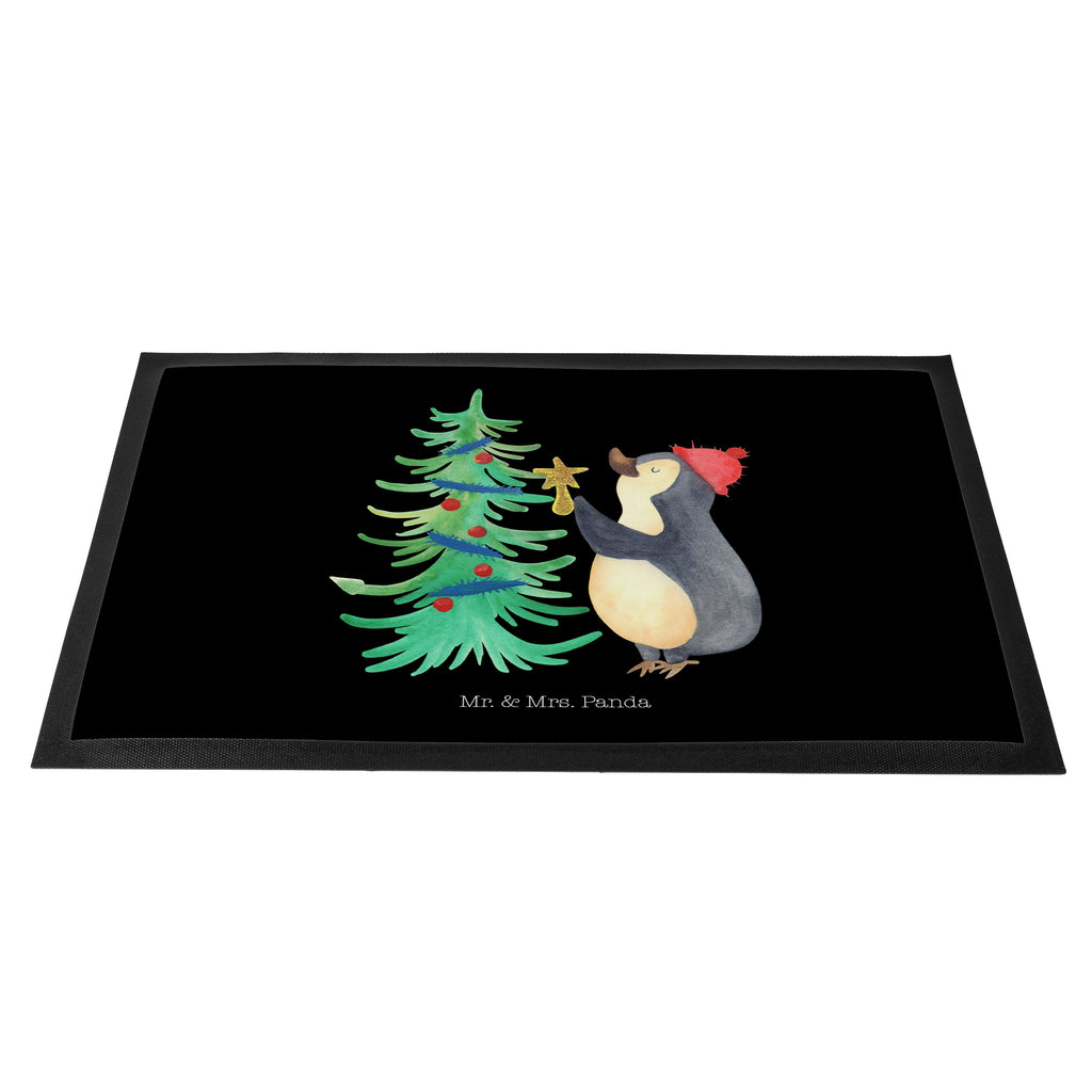 Fußmatte Pinguin Weihnachtsbaum Pinguin, Weihnachten, Winter Türvorleger, Schmutzmatte, Fußabtreter, Matte, Schmutzfänger, Fußabstreifer, Schmutzfangmatte, Türmatte, Motivfußmatte,  Haustürmatte, Vorleger  Winter, Weihnachten, Weihnachtsdeko, Nikolaus, Advent, Heiligabend, Wintermotiv