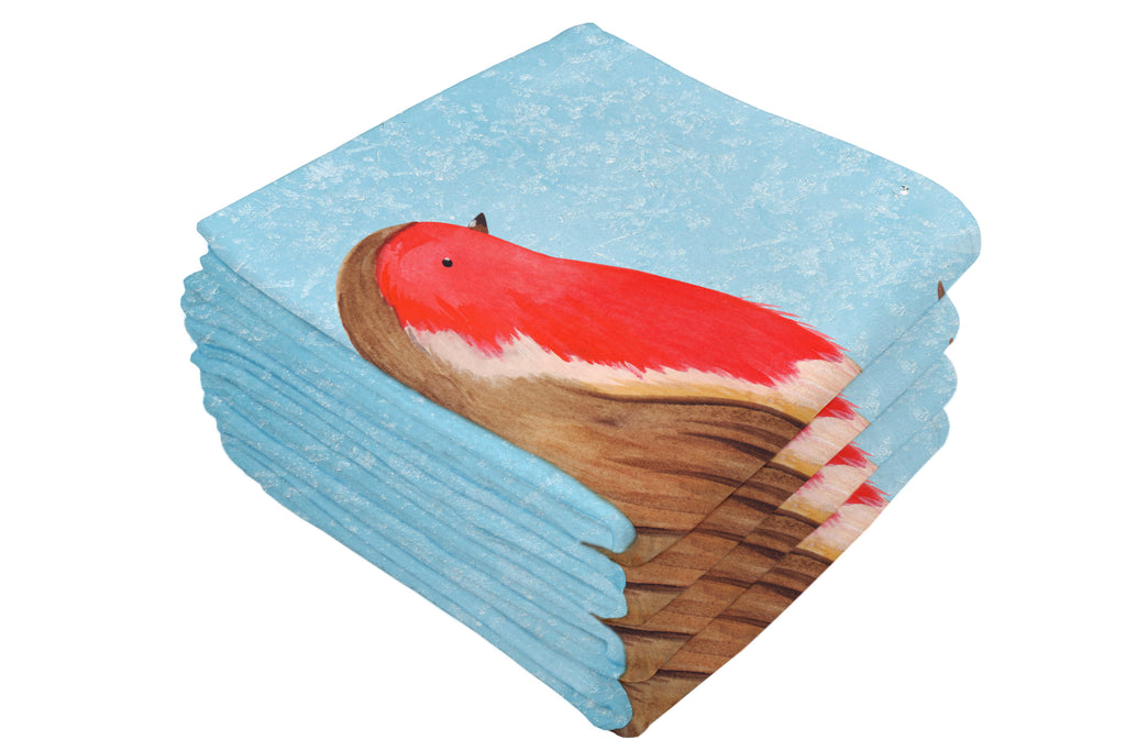 50 x 100 Handtuch Rotkehlchen Schlitten Handtuch, Badehandtuch, Badezimmer, Handtücher, groß, Kinder, Baby, Winter, Weihnachten, Weihnachtsdeko, Nikolaus, Advent, Heiligabend, Wintermotiv, Schlitten, Vogel