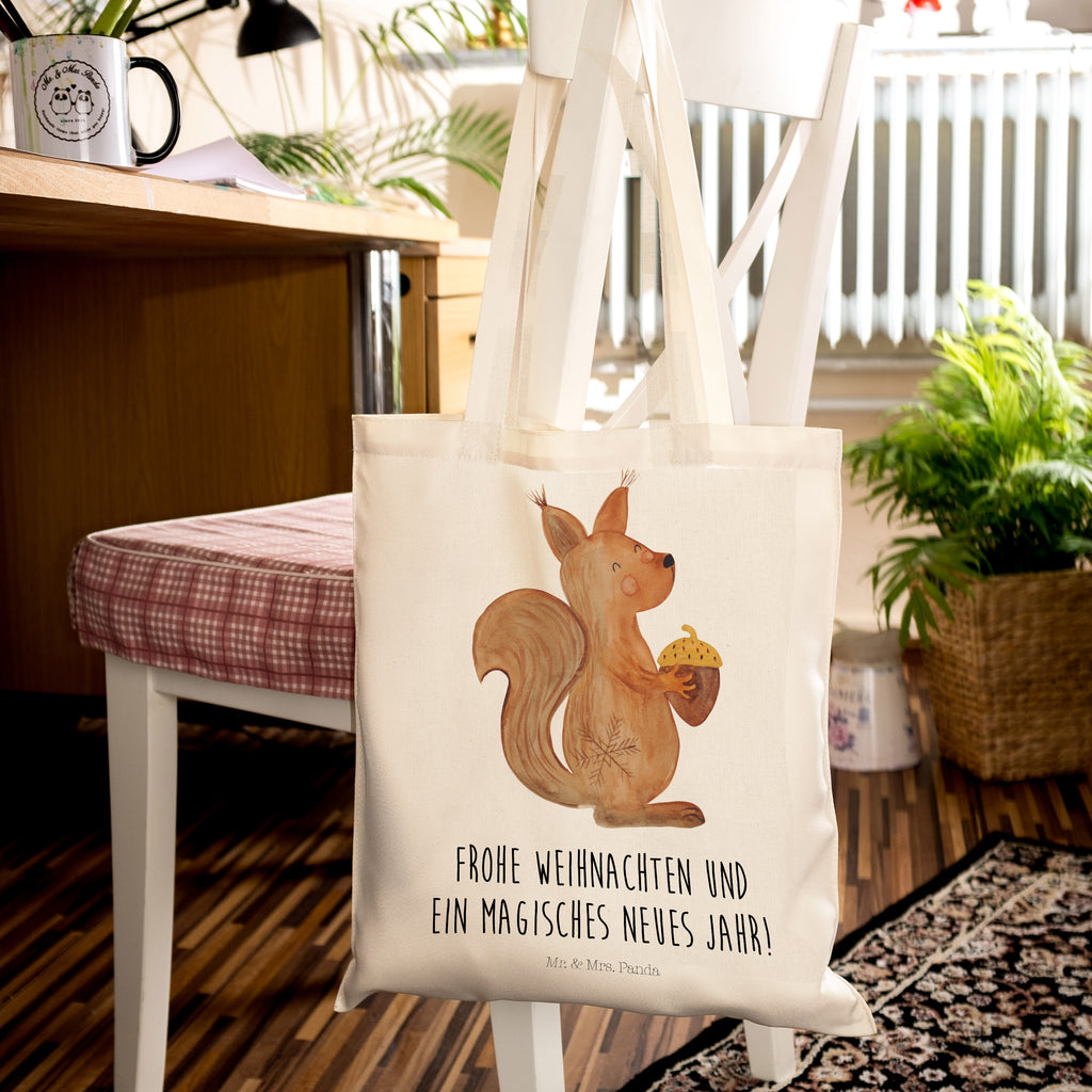 Tragetasche Eichhörnchen Weihnachtszeit Beuteltasche, Beutel, Einkaufstasche, Jutebeutel, Stoffbeutel, Winter, Weihnachten, Weihnachtsdeko, Nikolaus, Advent, Heiligabend, Wintermotiv, Frohe Weihnachten, Frohes neues Jahr, Guten Rutsch, Weihnachtsmotiv, Weihnachtsgruß, Neujahr, Vogel