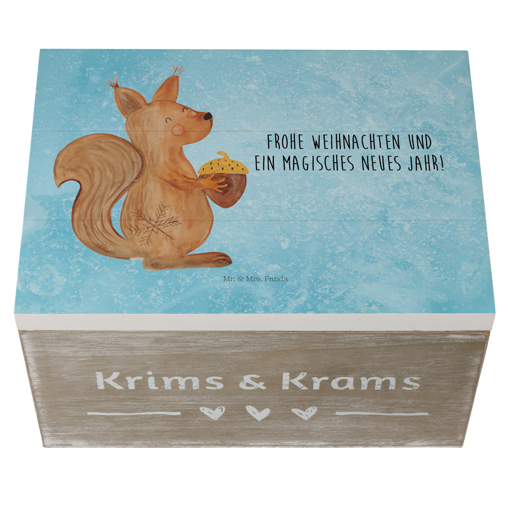 Holzkiste Eichhörnchen Weihnachtszeit Holzkiste, Kiste, Schatzkiste, Truhe, Schatulle, XXL, Erinnerungsbox, Erinnerungskiste, Dekokiste, Aufbewahrungsbox, Winter, Weihnachten, Weihnachtsdeko, Nikolaus, Advent, Heiligabend, Wintermotiv, Frohe Weihnachten, Frohes neues Jahr, Guten Rutsch, Weihnachtsmotiv, Weihnachtsgruß, Neujahr, Vogel