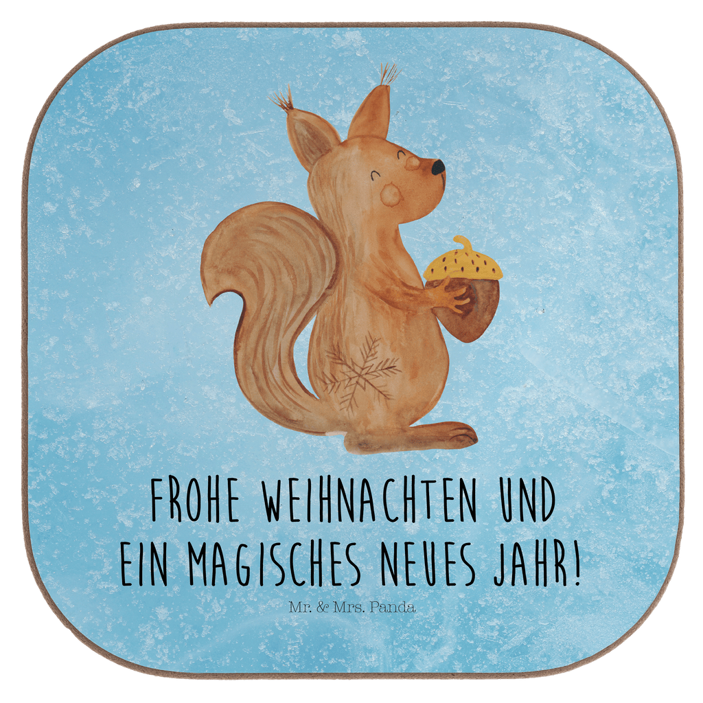 Quadratische Untersetzer Eichhörnchen Weihnachtszeit Bierdeckel, Glasuntersetzer, Untersetzer Gläser, Getränkeuntersetzer, Winter, Weihnachten, Weihnachtsdeko, Nikolaus, Advent, Heiligabend, Wintermotiv, Frohe Weihnachten, Frohes neues Jahr, Guten Rutsch, Weihnachtsmotiv, Weihnachtsgruß, Neujahr, Vogel