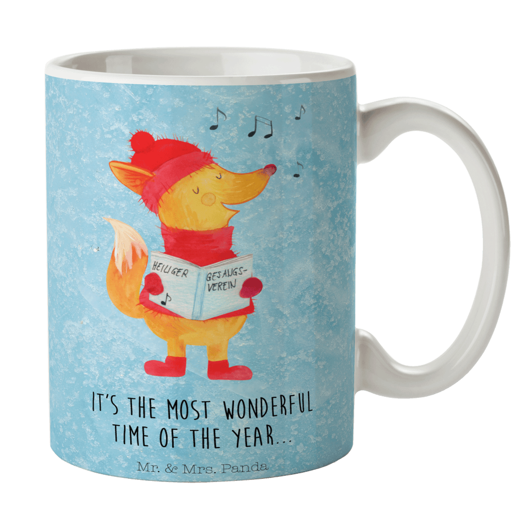 Tasse Fuchs Sänger Fuchs, Füchse, Weihnachten, Heiligabend, Winter, Sänger, Geschenk Sänger, Singen, Weihnachtslieder Becher, Kaffeetasse, Kaffeebecher, Tee, Frühstück, Büro  Winter, Weihnachten, Weihnachtsdeko, Nikolaus, Advent, Heiligabend, Wintermotiv