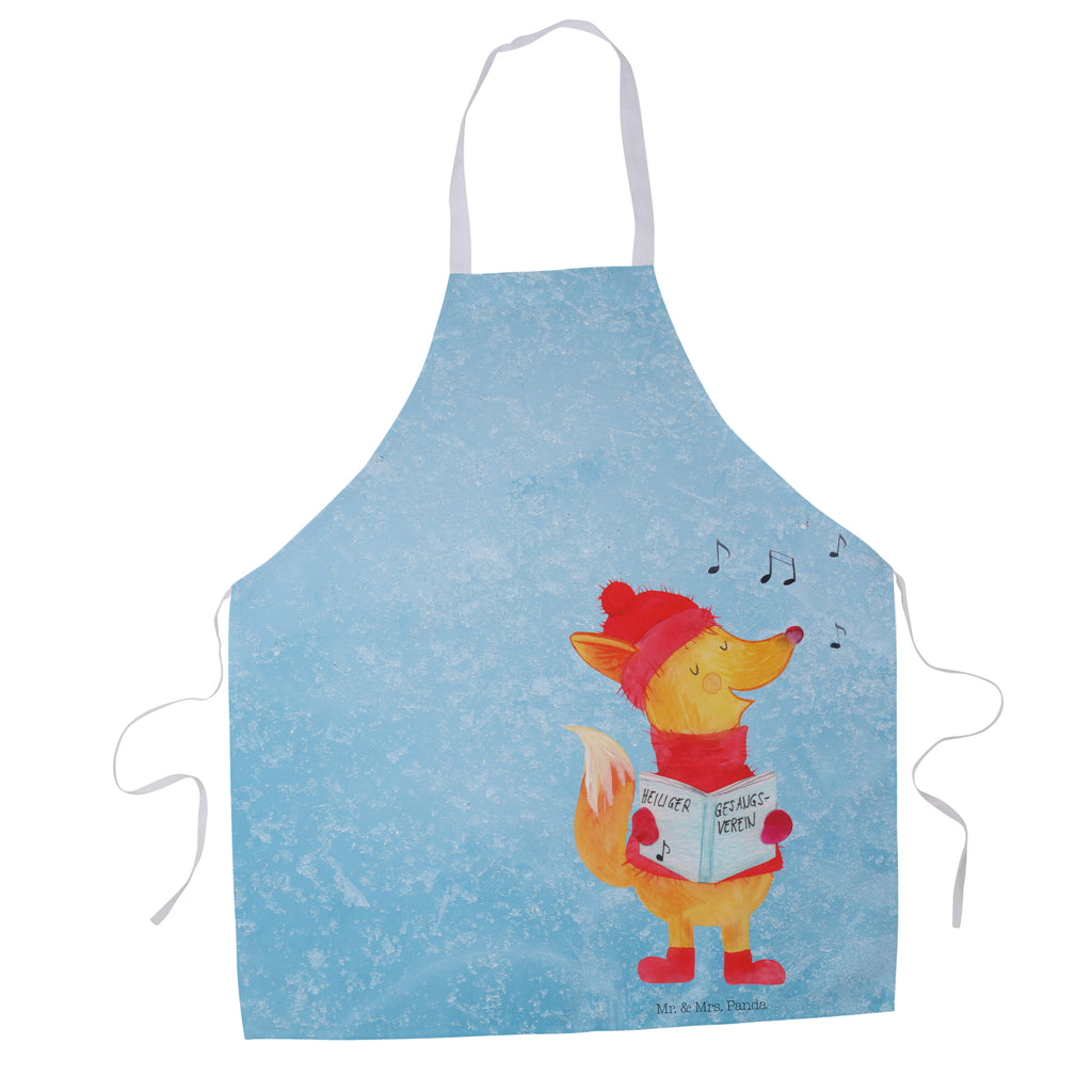 Kochschürze Fuchs Sänger Schürze, Backschürze, Küchenschürze, Grillschürze, Latzschürze, Winter, Weihnachten, Weihnachtsdeko, Nikolaus, Advent, Heiligabend, Wintermotiv, Fuchs, Füchse, Sänger, Geschenk Sänger, Singen, Weihnachtslieder