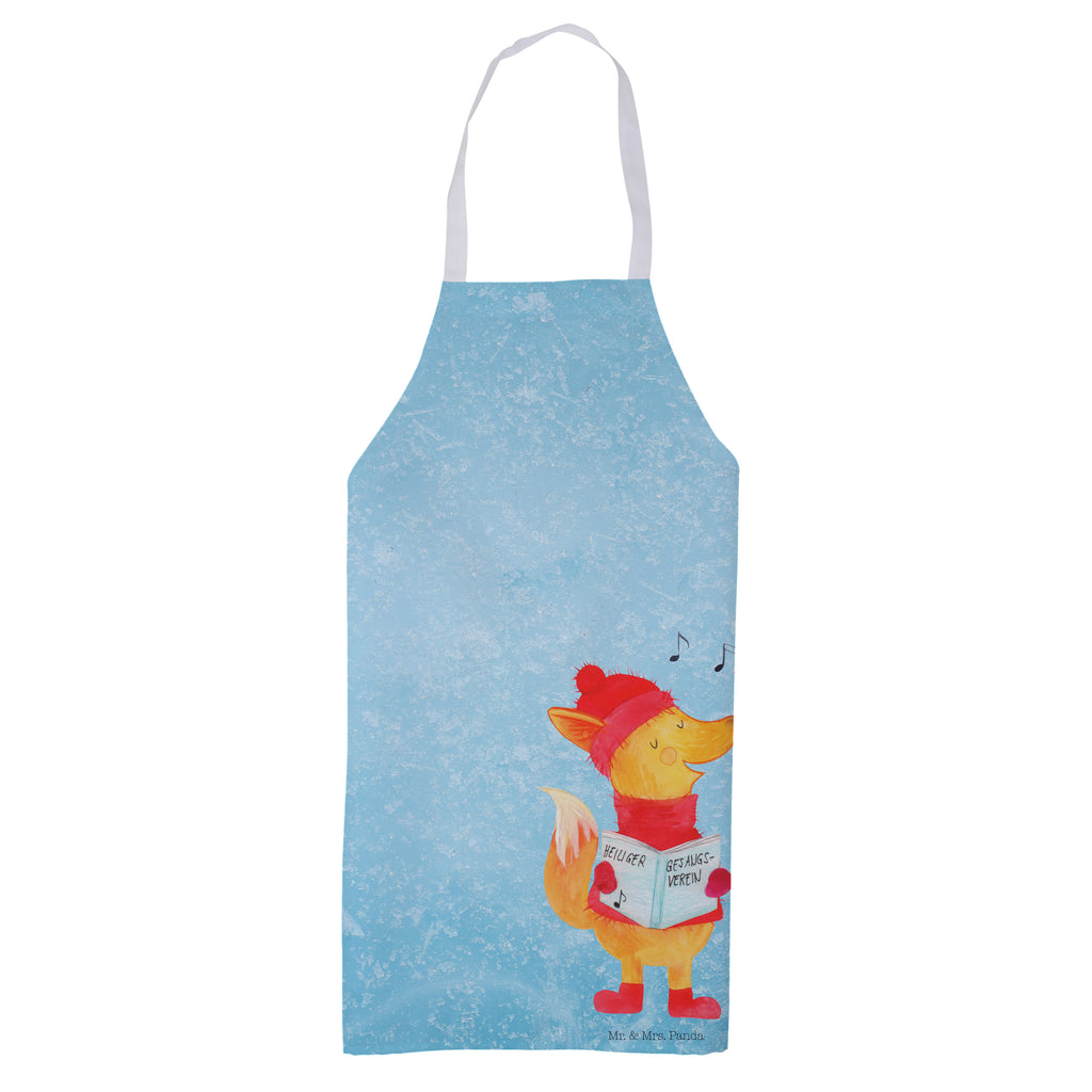 Kochschürze Fuchs Sänger Schürze, Backschürze, Küchenschürze, Grillschürze, Latzschürze, Winter, Weihnachten, Weihnachtsdeko, Nikolaus, Advent, Heiligabend, Wintermotiv, Fuchs, Füchse, Sänger, Geschenk Sänger, Singen, Weihnachtslieder