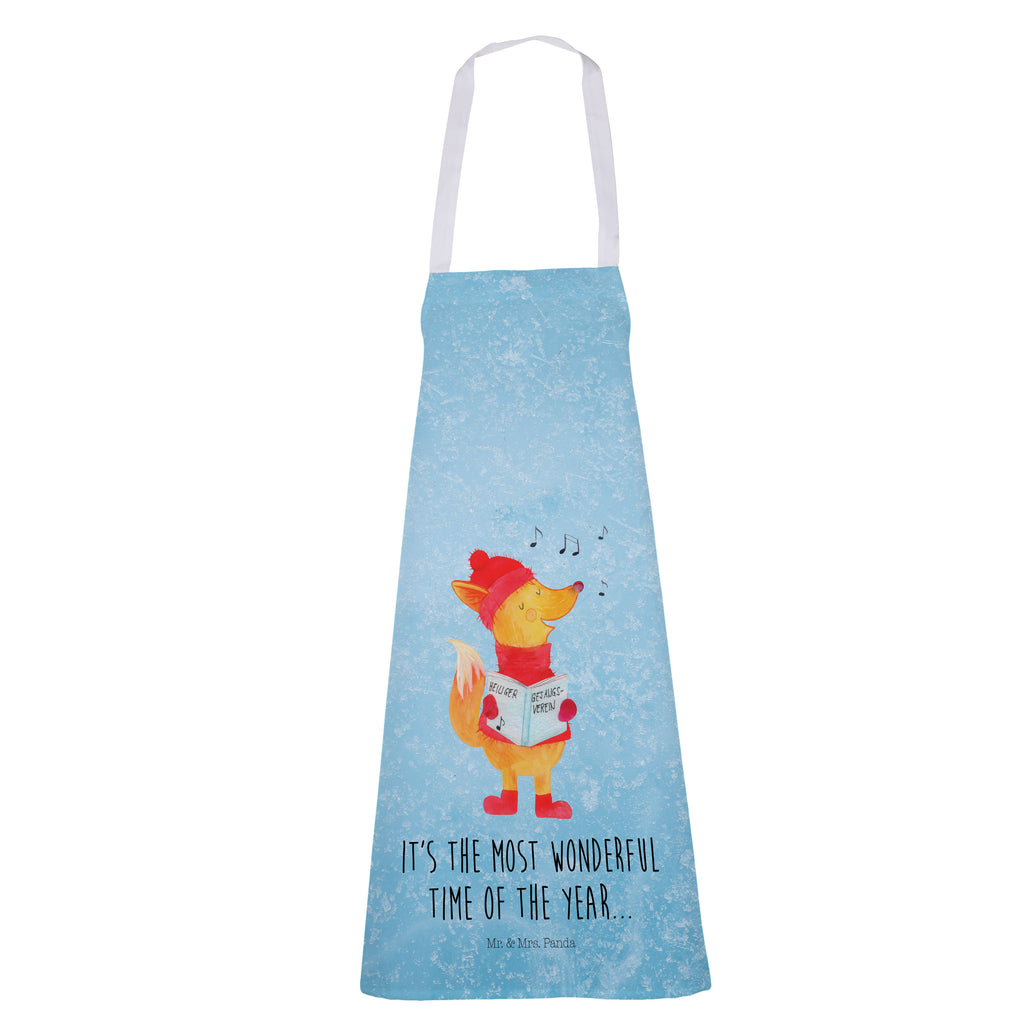 Kochschürze Fuchs Sänger Schürze, Backschürze, Küchenschürze, Grillschürze, Latzschürze, Winter, Weihnachten, Weihnachtsdeko, Nikolaus, Advent, Heiligabend, Wintermotiv, Fuchs, Füchse, Sänger, Geschenk Sänger, Singen, Weihnachtslieder