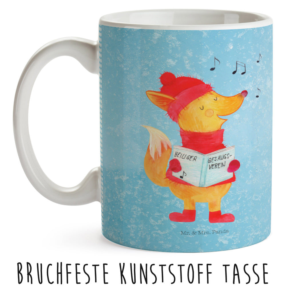 Kindertasse Fuchs Sänger Kunststoff Tasse, Kindergarten, Tasse, Trinkbecher, Camping Becher, Kaffeetasse, Kunststoffbecher, Kindergartenbecher, Outdoorgeschirr, Kunststoffgeschirr, Reisebecher, Reisetasse, Kinderbecher, Winter, Weihnachten, Weihnachtsdeko, Nikolaus, Advent, Heiligabend, Wintermotiv, Fuchs, Füchse, Sänger, Geschenk Sänger, Singen, Weihnachtslieder