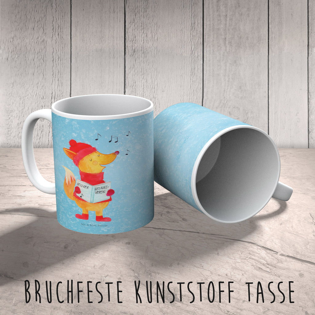 Kindertasse Fuchs Sänger Kunststoff Tasse, Kindergarten, Tasse, Trinkbecher, Camping Becher, Kaffeetasse, Kunststoffbecher, Kindergartenbecher, Outdoorgeschirr, Kunststoffgeschirr, Reisebecher, Reisetasse, Kinderbecher, Winter, Weihnachten, Weihnachtsdeko, Nikolaus, Advent, Heiligabend, Wintermotiv, Fuchs, Füchse, Sänger, Geschenk Sänger, Singen, Weihnachtslieder