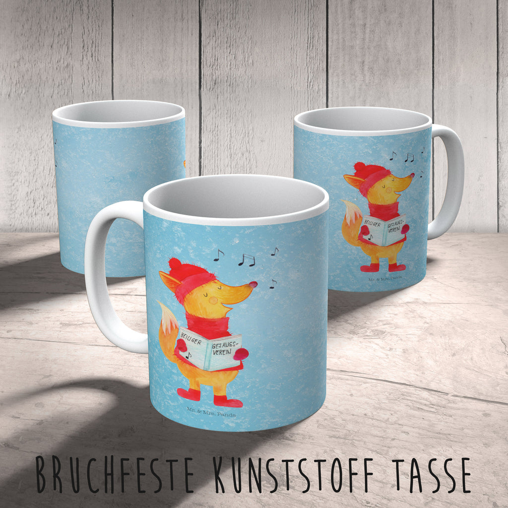 Kindertasse Fuchs Sänger Kunststoff Tasse, Kindergarten, Tasse, Trinkbecher, Camping Becher, Kaffeetasse, Kunststoffbecher, Kindergartenbecher, Outdoorgeschirr, Kunststoffgeschirr, Reisebecher, Reisetasse, Kinderbecher, Winter, Weihnachten, Weihnachtsdeko, Nikolaus, Advent, Heiligabend, Wintermotiv, Fuchs, Füchse, Sänger, Geschenk Sänger, Singen, Weihnachtslieder