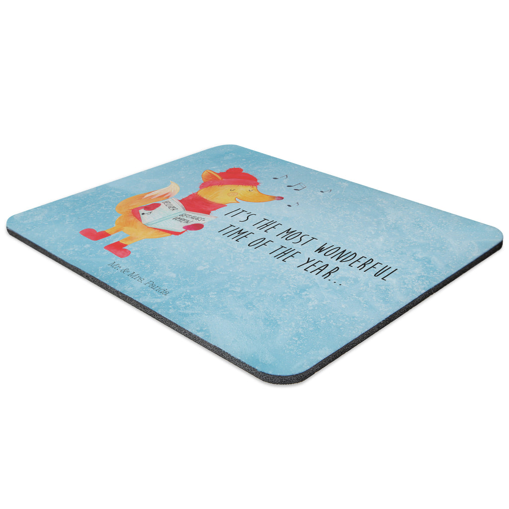 Mauspad Fuchs Sänger Mousepad, Computer zubehör, Büroausstattung, PC Zubehör, Arbeitszimmer, Mauspad, Einzigartiges Mauspad, Designer Mauspad, Winter, Weihnachten, Weihnachtsdeko, Nikolaus, Advent, Heiligabend, Wintermotiv, Fuchs, Füchse, Sänger, Geschenk Sänger, Singen, Weihnachtslieder
