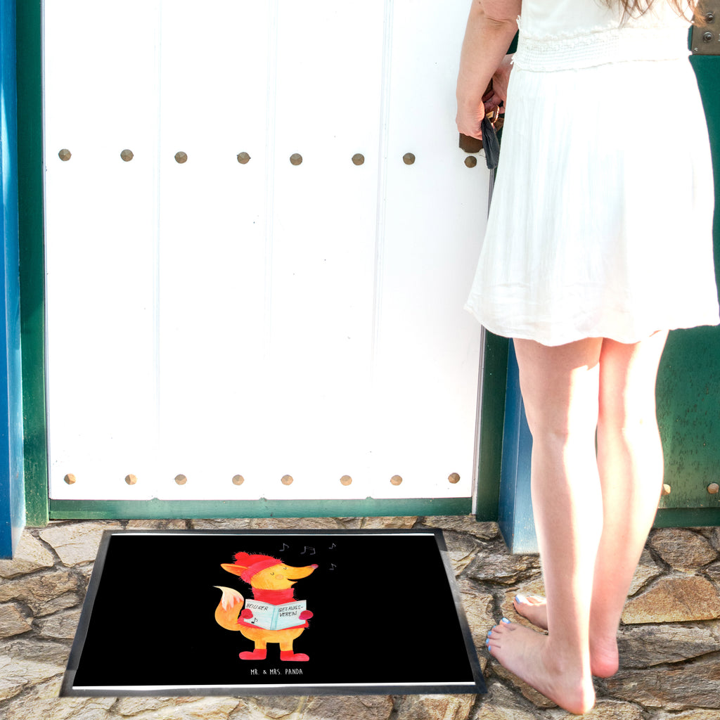 Fußmatte Fuchs Sänger Fuchs, Füchse, Weihnachten, Heiligabend, Winter, Sänger, Geschenk Sänger, Singen, Weihnachtslieder Türvorleger, Schmutzmatte, Fußabtreter, Matte, Schmutzfänger, Fußabstreifer, Schmutzfangmatte, Türmatte, Motivfußmatte,  Haustürmatte, Vorleger  Winter, Weihnachten, Weihnachtsdeko, Nikolaus, Advent, Heiligabend, Wintermotiv