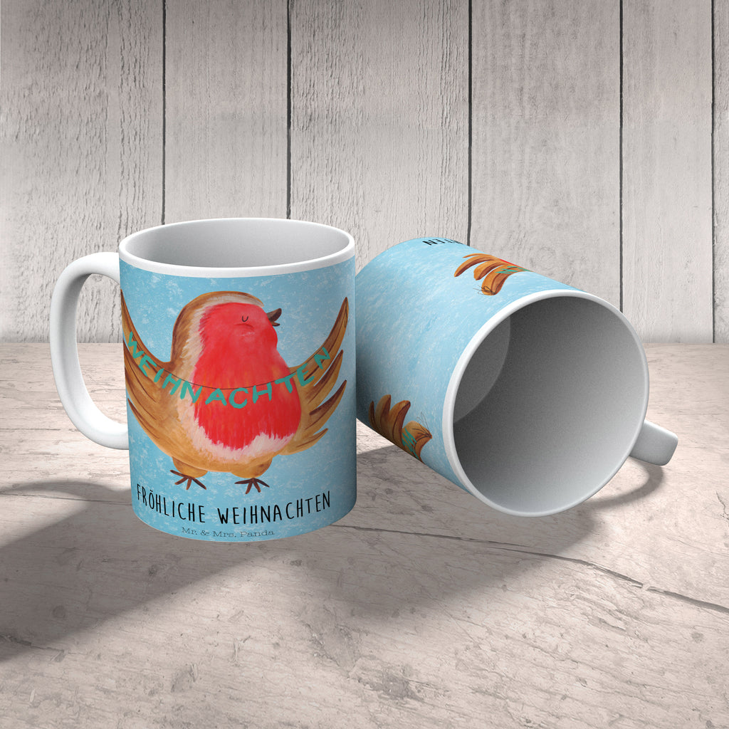 Tasse Rotkehlchen Weihnachten Frohe Weihnachten, Weihnachten, Weihnachtsmotiv, Weihnachtsgruß, Heiligabend, Winter, Vogel, xmas Becher, Kaffeetasse, Kaffeebecher, Tee, Frühstück, Büro  Winter, Weihnachten, Weihnachtsdeko, Nikolaus, Advent, Heiligabend, Wintermotiv
