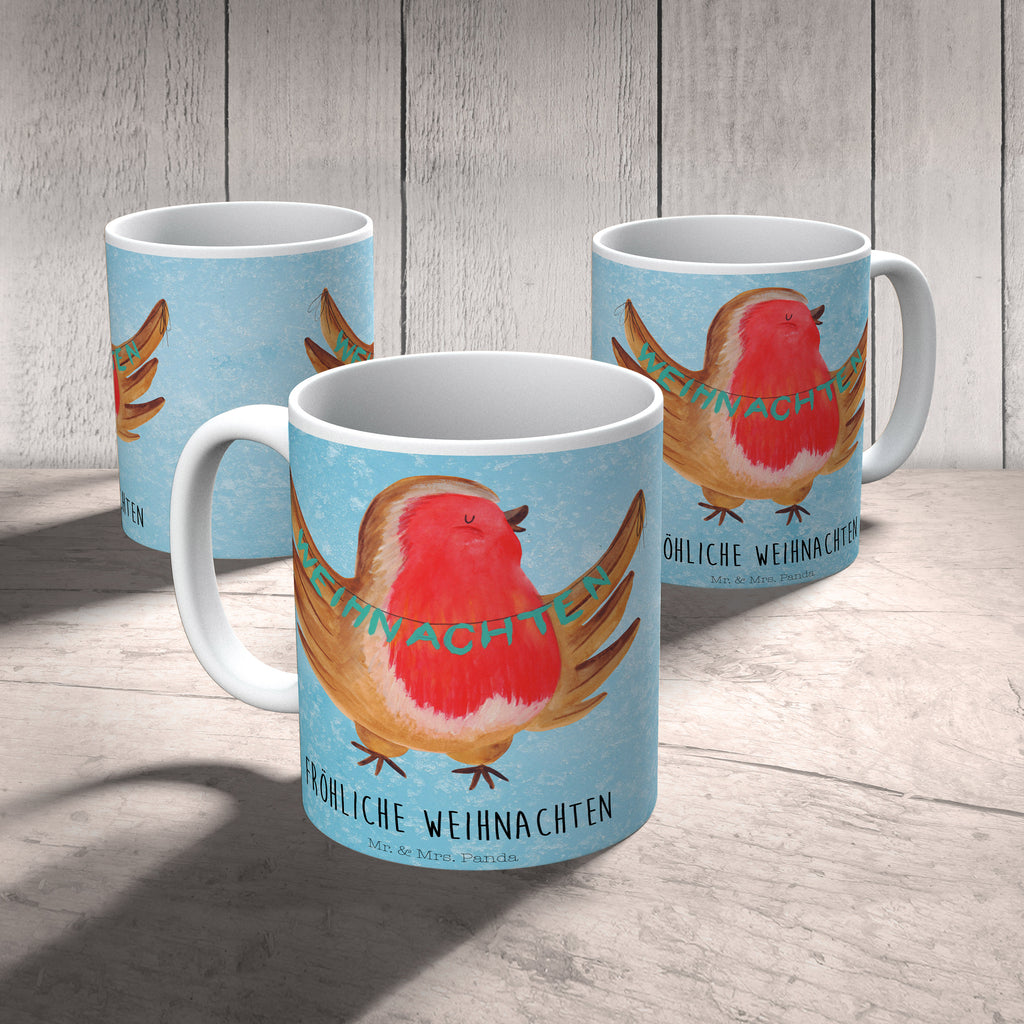 Tasse Rotkehlchen Weihnachten Frohe Weihnachten, Weihnachten, Weihnachtsmotiv, Weihnachtsgruß, Heiligabend, Winter, Vogel, xmas Becher, Kaffeetasse, Kaffeebecher, Tee, Frühstück, Büro  Winter, Weihnachten, Weihnachtsdeko, Nikolaus, Advent, Heiligabend, Wintermotiv