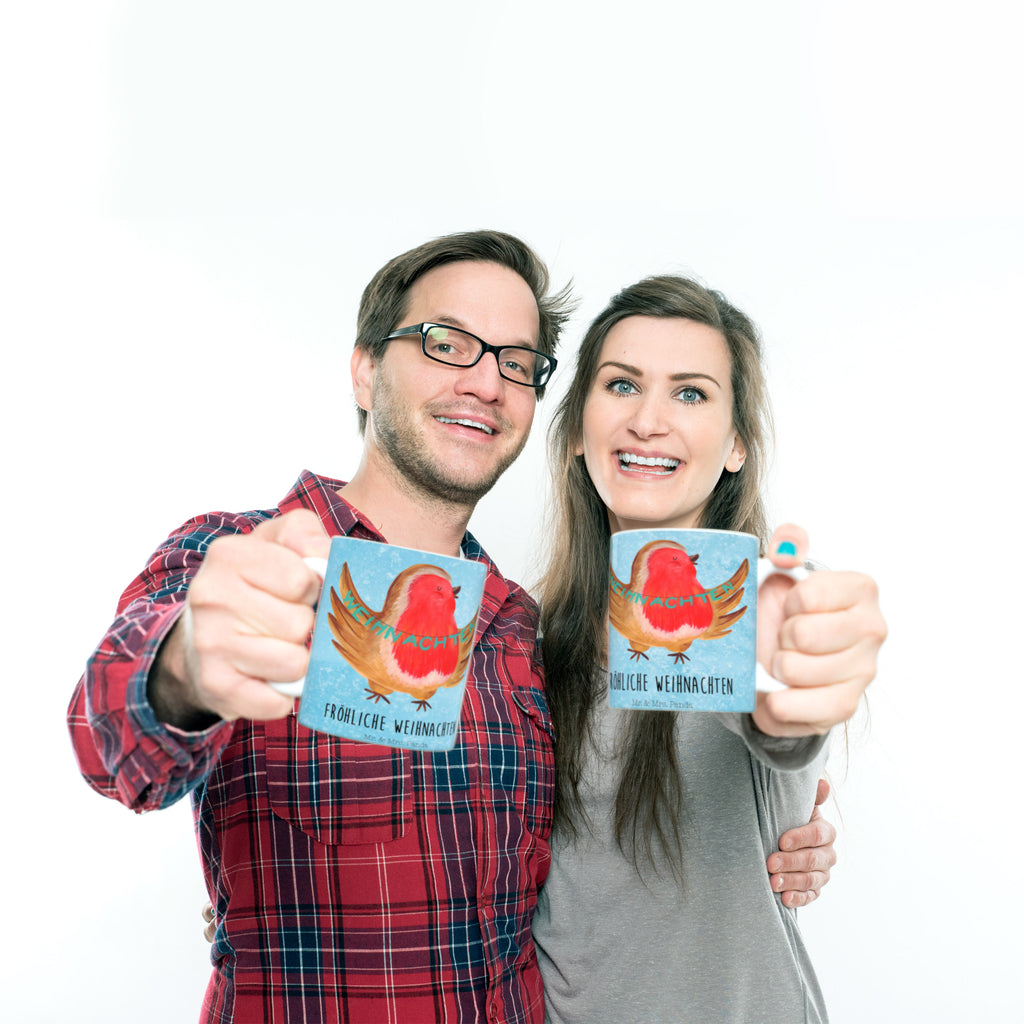 Tasse Rotkehlchen Weihnachten Frohe Weihnachten, Weihnachten, Weihnachtsmotiv, Weihnachtsgruß, Heiligabend, Winter, Vogel, xmas Becher, Kaffeetasse, Kaffeebecher, Tee, Frühstück, Büro  Winter, Weihnachten, Weihnachtsdeko, Nikolaus, Advent, Heiligabend, Wintermotiv