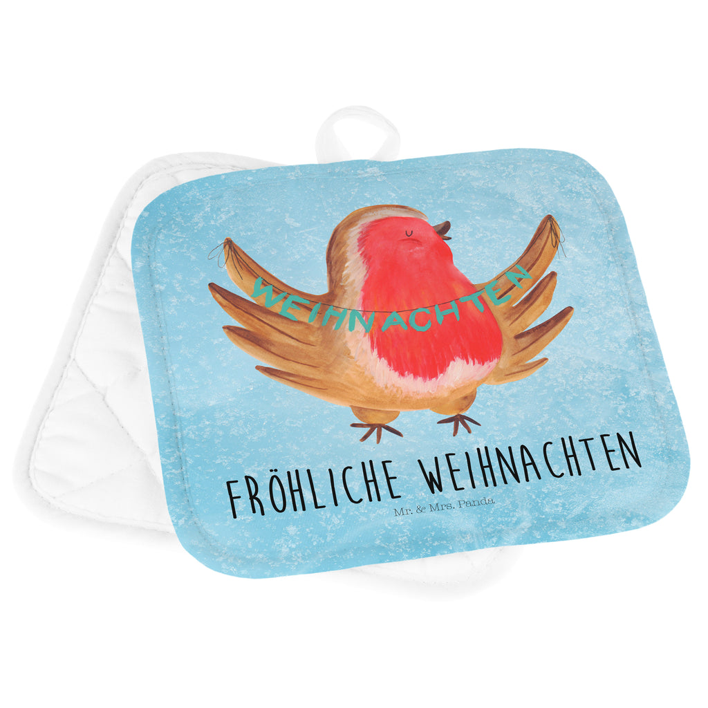 2er Set Topflappen  Rotkehlchen Weihnachten Topflappen, Topfuntersetzer, Ofenhandschuh, Topflappen Set, Topflappen lustig, Topflappen mit Spruch, Winter, Weihnachten, Weihnachtsdeko, Nikolaus, Advent, Heiligabend, Wintermotiv, Frohe Weihnachten, Weihnachtsmotiv, Weihnachtsgruß, Vogel, xmas