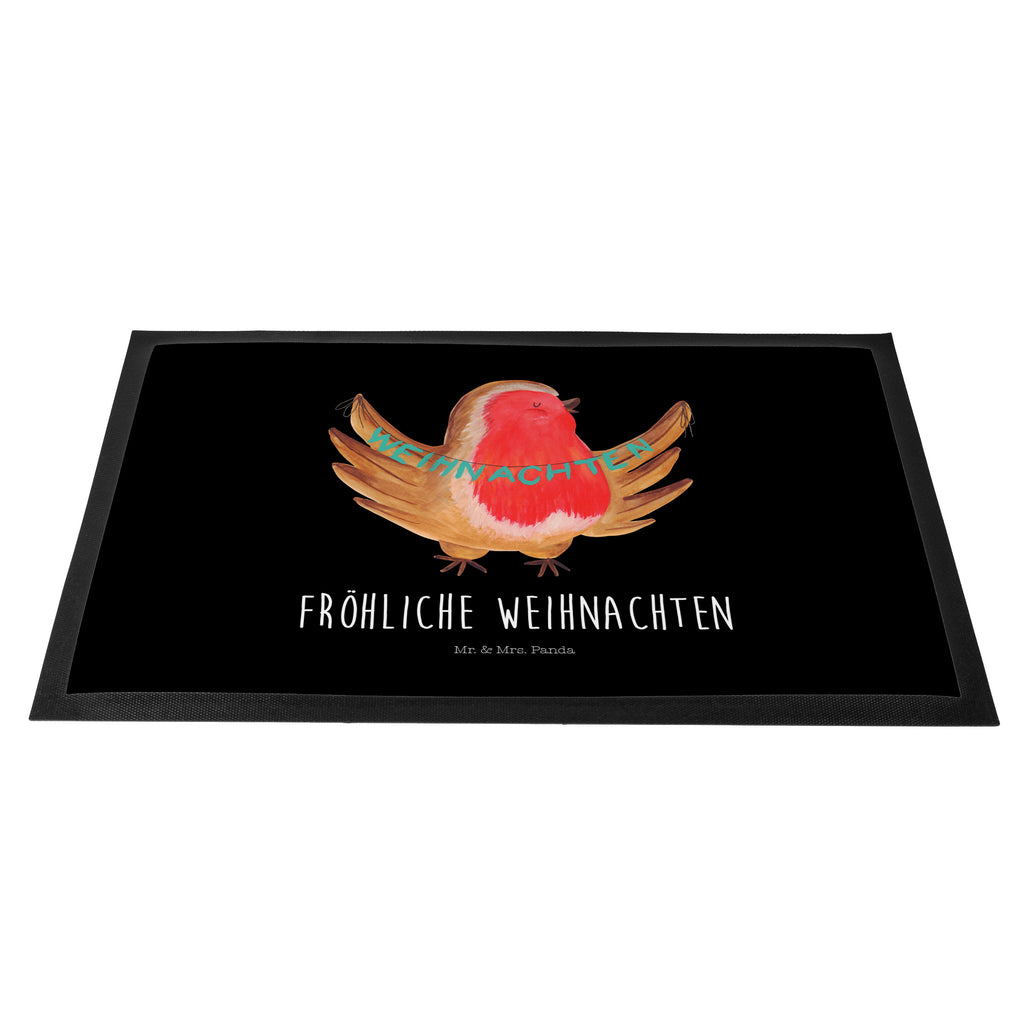 Fußmatte Rotkehlchen Weihnachten Frohe Weihnachten, Weihnachten, Weihnachtsmotiv, Weihnachtsgruß, Heiligabend, Winter, Vogel, xmas Türvorleger, Schmutzmatte, Fußabtreter, Matte, Schmutzfänger, Fußabstreifer, Schmutzfangmatte, Türmatte, Motivfußmatte,  Haustürmatte, Vorleger  Winter, Weihnachten, Weihnachtsdeko, Nikolaus, Advent, Heiligabend, Wintermotiv