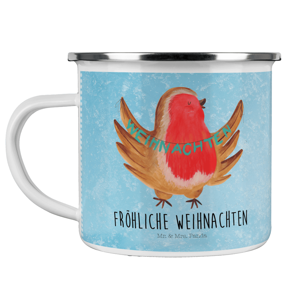 Camping Emaille Tasse Rotkehlchen Weihnachten Campingtasse, Trinkbecher, Metalltasse, Outdoor Tasse, Emaille Trinkbecher, Blechtasse Outdoor, Emaille Campingbecher, Edelstahl Trinkbecher, Metalltasse für Camping, Kaffee Blechtasse, Camping Tasse Metall, Winter, Weihnachten, Weihnachtsdeko, Nikolaus, Advent, Heiligabend, Wintermotiv, Frohe Weihnachten, Weihnachtsmotiv, Weihnachtsgruß, Vogel, xmas