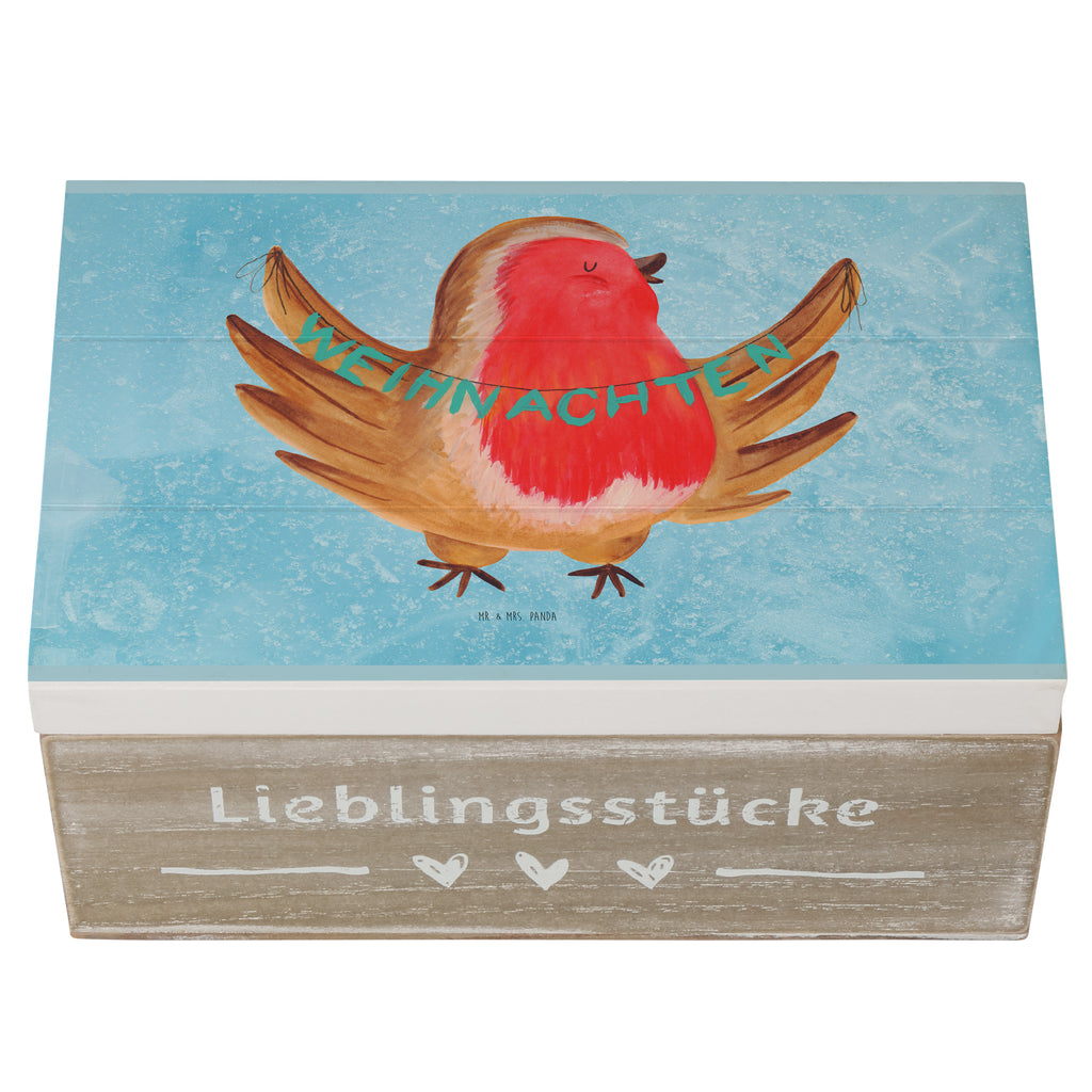 Holzkiste Rotkehlchen Weihnachten Holzkiste, Kiste, Schatzkiste, Truhe, Schatulle, XXL, Erinnerungsbox, Erinnerungskiste, Dekokiste, Aufbewahrungsbox, Winter, Weihnachten, Weihnachtsdeko, Nikolaus, Advent, Heiligabend, Wintermotiv, Frohe Weihnachten, Weihnachtsmotiv, Weihnachtsgruß, Vogel, xmas