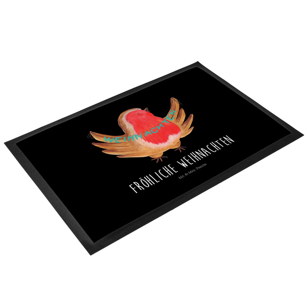Fußmatte Rotkehlchen Weihnachten Frohe Weihnachten, Weihnachten, Weihnachtsmotiv, Weihnachtsgruß, Heiligabend, Winter, Vogel, xmas Türvorleger, Schmutzmatte, Fußabtreter, Matte, Schmutzfänger, Fußabstreifer, Schmutzfangmatte, Türmatte, Motivfußmatte,  Haustürmatte, Vorleger  Winter, Weihnachten, Weihnachtsdeko, Nikolaus, Advent, Heiligabend, Wintermotiv
