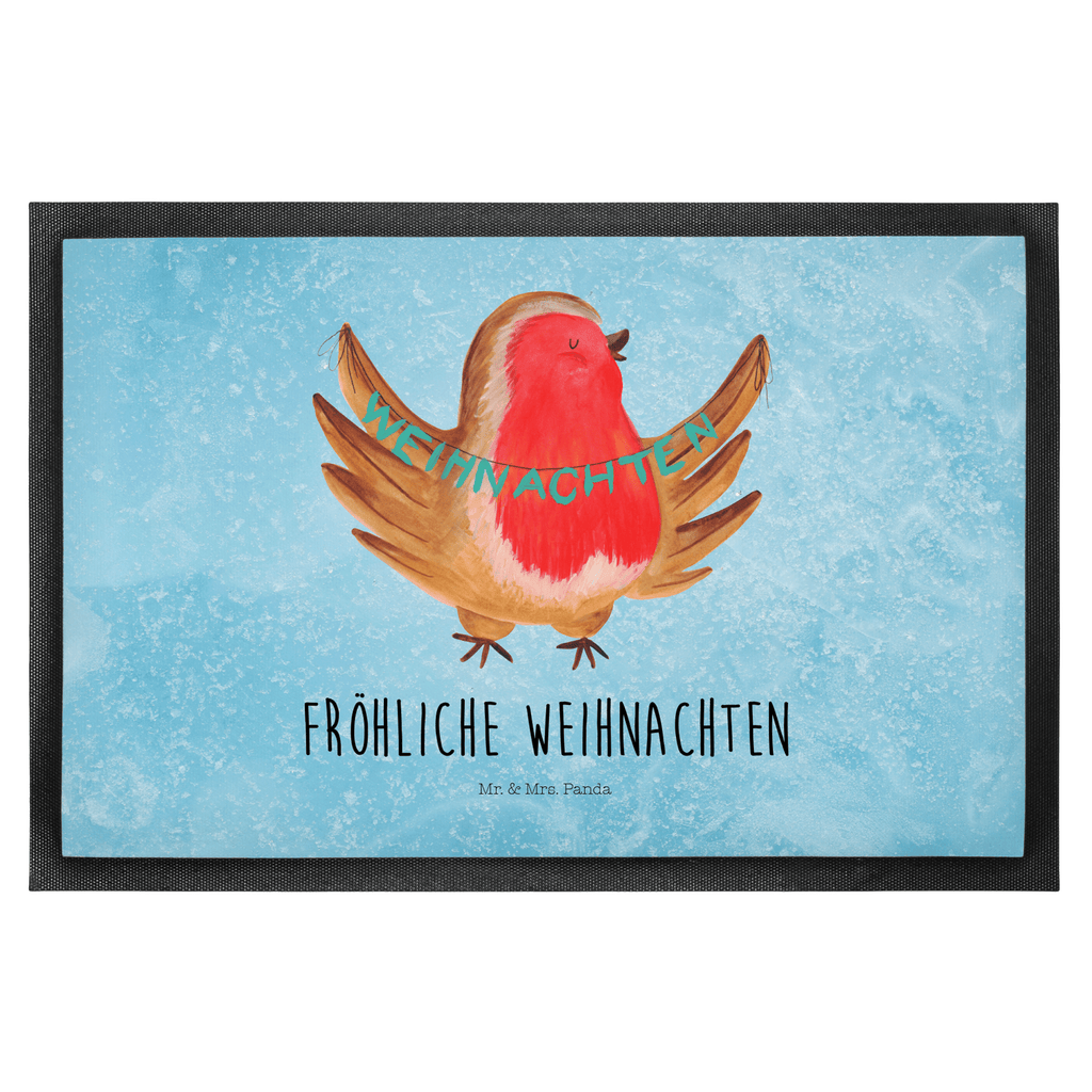 Fußmatte Rotkehlchen Weihnachten Frohe Weihnachten, Weihnachten, Weihnachtsmotiv, Weihnachtsgruß, Heiligabend, Winter, Vogel, xmas Türvorleger, Schmutzmatte, Fußabtreter, Matte, Schmutzfänger, Fußabstreifer, Schmutzfangmatte, Türmatte, Motivfußmatte,  Haustürmatte, Vorleger  Winter, Weihnachten, Weihnachtsdeko, Nikolaus, Advent, Heiligabend, Wintermotiv