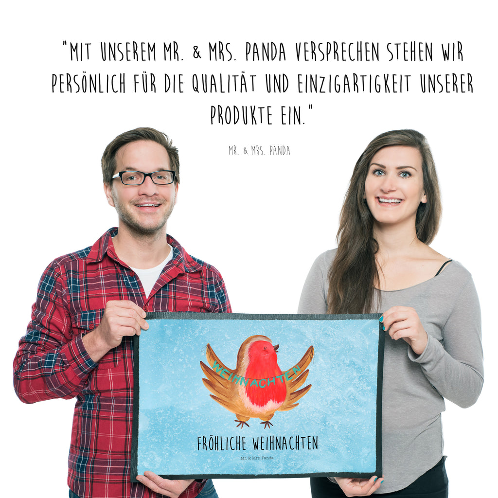 Fußmatte Rotkehlchen Weihnachten Frohe Weihnachten, Weihnachten, Weihnachtsmotiv, Weihnachtsgruß, Heiligabend, Winter, Vogel, xmas Türvorleger, Schmutzmatte, Fußabtreter, Matte, Schmutzfänger, Fußabstreifer, Schmutzfangmatte, Türmatte, Motivfußmatte,  Haustürmatte, Vorleger  Winter, Weihnachten, Weihnachtsdeko, Nikolaus, Advent, Heiligabend, Wintermotiv