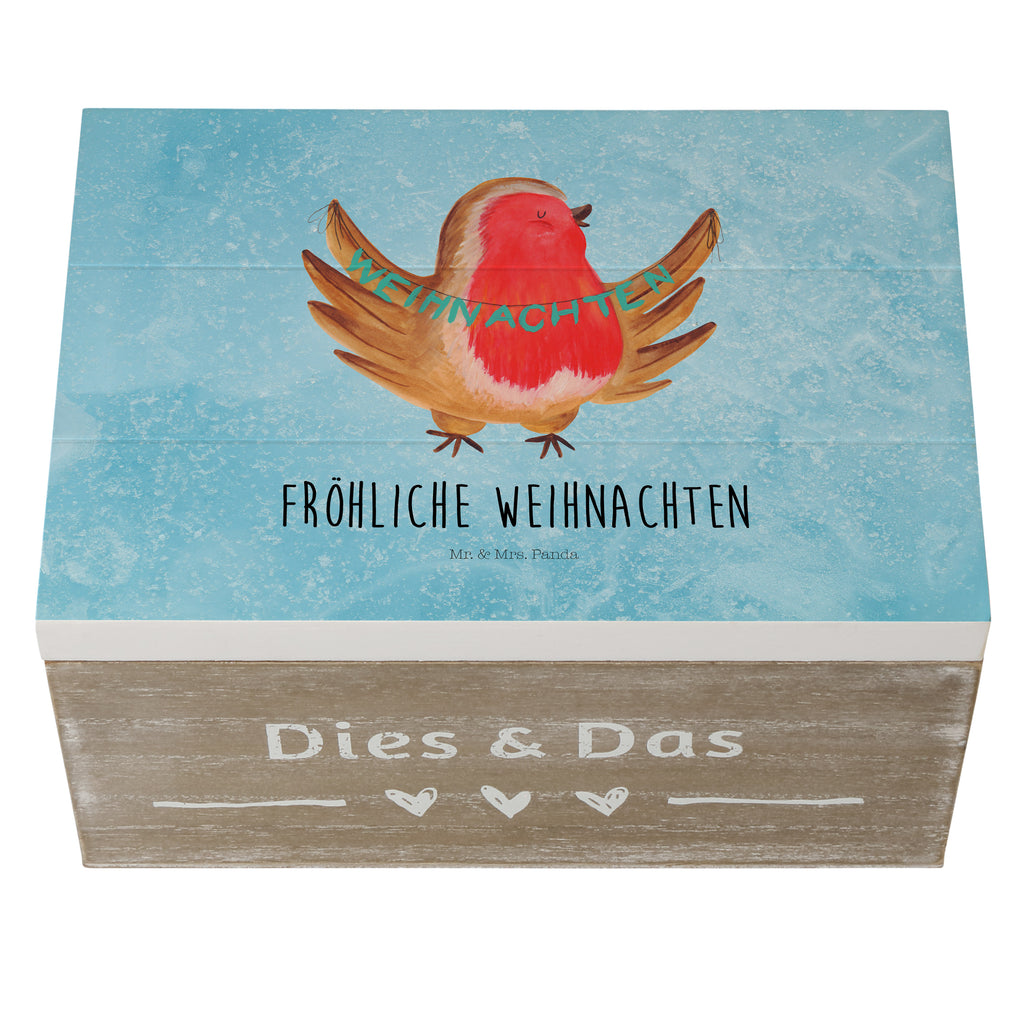 Holzkiste Rotkehlchen Weihnachten Holzkiste, Kiste, Schatzkiste, Truhe, Schatulle, XXL, Erinnerungsbox, Erinnerungskiste, Dekokiste, Aufbewahrungsbox, Winter, Weihnachten, Weihnachtsdeko, Nikolaus, Advent, Heiligabend, Wintermotiv, Frohe Weihnachten, Weihnachtsmotiv, Weihnachtsgruß, Vogel, xmas