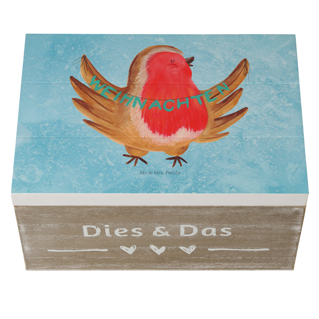 Holzkiste Rotkehlchen Weihnachten Holzkiste, Kiste, Schatzkiste, Truhe, Schatulle, XXL, Erinnerungsbox, Erinnerungskiste, Dekokiste, Aufbewahrungsbox, Winter, Weihnachten, Weihnachtsdeko, Nikolaus, Advent, Heiligabend, Wintermotiv, Frohe Weihnachten, Weihnachtsmotiv, Weihnachtsgruß, Vogel, xmas