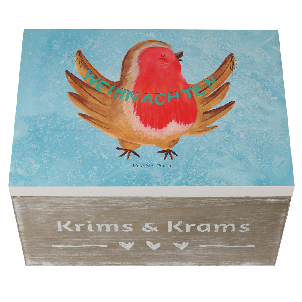 Holzkiste Rotkehlchen Weihnachten Holzkiste, Kiste, Schatzkiste, Truhe, Schatulle, XXL, Erinnerungsbox, Erinnerungskiste, Dekokiste, Aufbewahrungsbox, Winter, Weihnachten, Weihnachtsdeko, Nikolaus, Advent, Heiligabend, Wintermotiv, Frohe Weihnachten, Weihnachtsmotiv, Weihnachtsgruß, Vogel, xmas