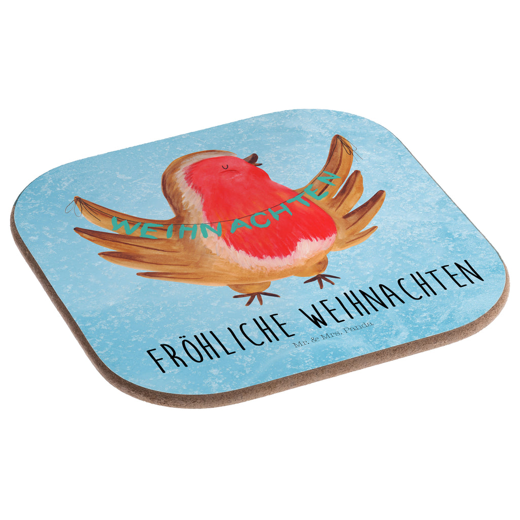 Quadratische Untersetzer Rotkehlchen Weihnachten Bierdeckel, Glasuntersetzer, Untersetzer Gläser, Getränkeuntersetzer, Winter, Weihnachten, Weihnachtsdeko, Nikolaus, Advent, Heiligabend, Wintermotiv, Frohe Weihnachten, Weihnachtsmotiv, Weihnachtsgruß, Vogel, xmas