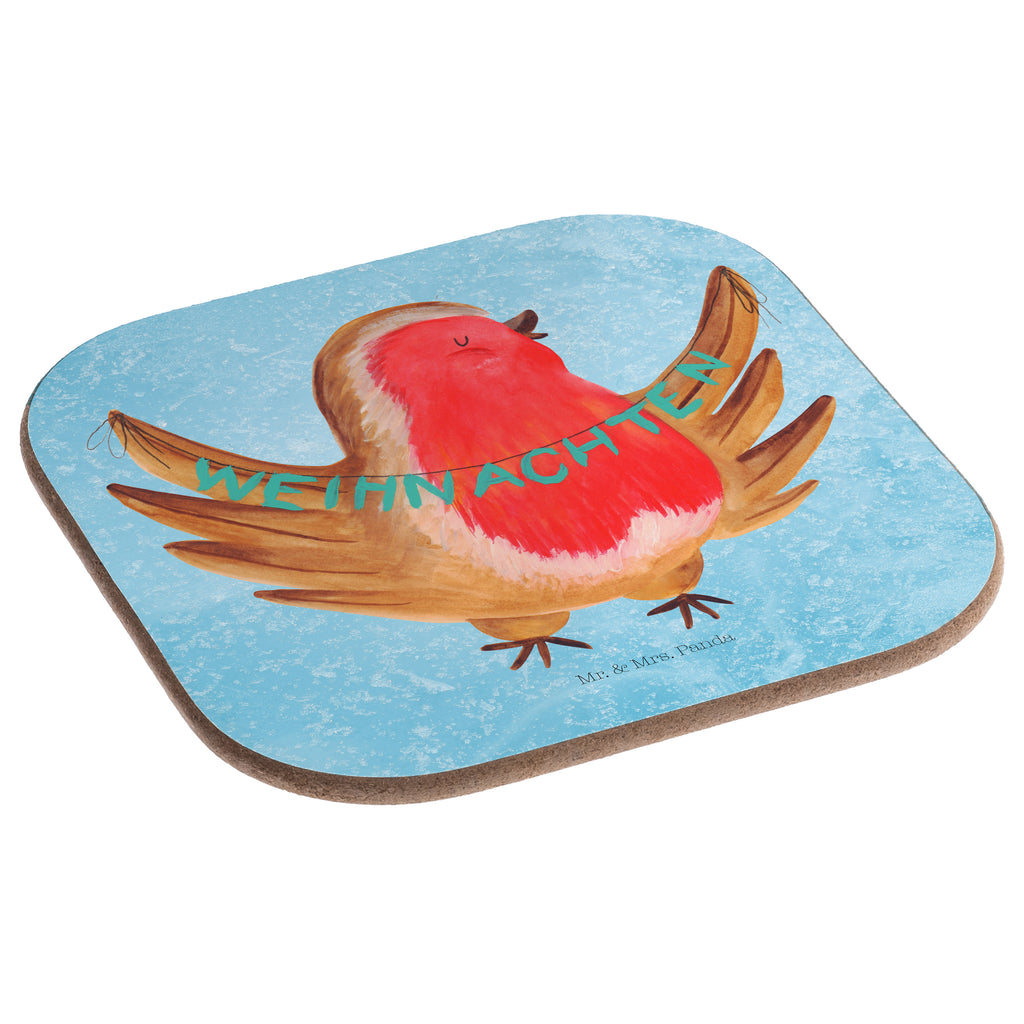 Quadratische Untersetzer Rotkehlchen Weihnachten Bierdeckel, Glasuntersetzer, Untersetzer Gläser, Getränkeuntersetzer, Winter, Weihnachten, Weihnachtsdeko, Nikolaus, Advent, Heiligabend, Wintermotiv, Frohe Weihnachten, Weihnachtsmotiv, Weihnachtsgruß, Vogel, xmas