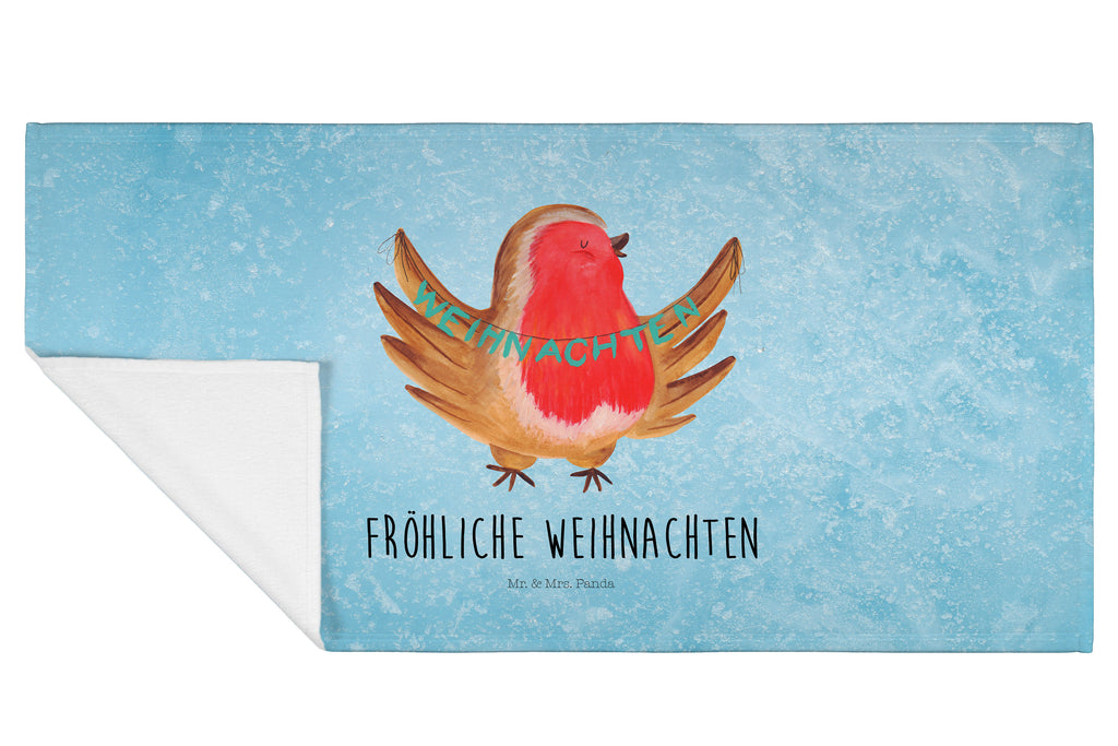 50 x 100 Handtuch Rotkehlchen Weihnachten Handtuch, Badehandtuch, Badezimmer, Handtücher, groß, Kinder, Baby, Winter, Weihnachten, Weihnachtsdeko, Nikolaus, Advent, Heiligabend, Wintermotiv, Frohe Weihnachten, Weihnachtsmotiv, Weihnachtsgruß, Vogel, xmas