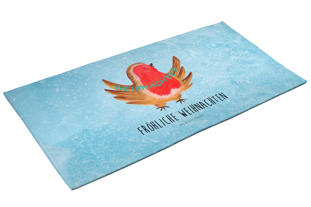 50 x 100 Handtuch Rotkehlchen Weihnachten Handtuch, Badehandtuch, Badezimmer, Handtücher, groß, Kinder, Baby, Winter, Weihnachten, Weihnachtsdeko, Nikolaus, Advent, Heiligabend, Wintermotiv, Frohe Weihnachten, Weihnachtsmotiv, Weihnachtsgruß, Vogel, xmas