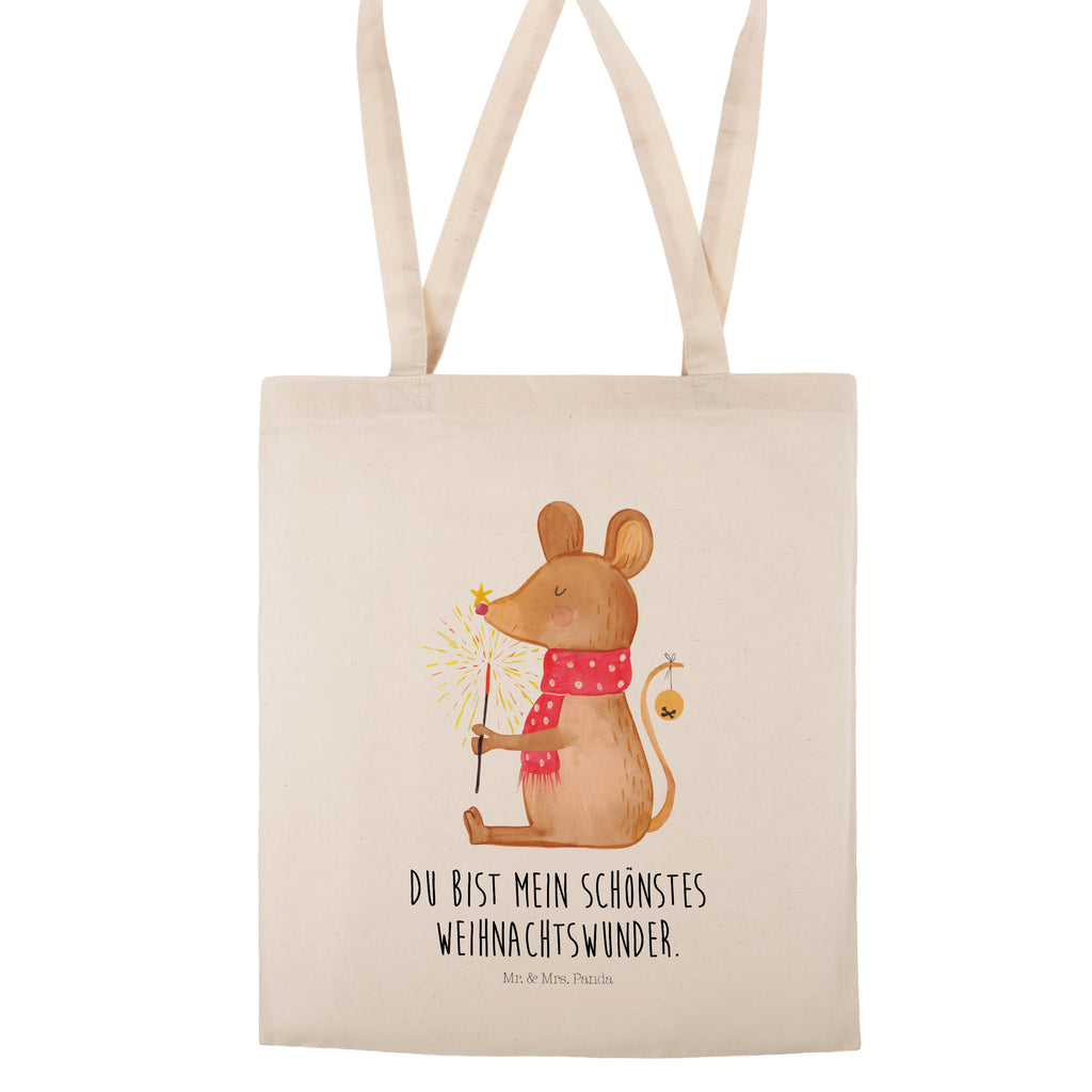 Tragetasche Weihnachtsmaus Beuteltasche, Beutel, Einkaufstasche, Jutebeutel, Stoffbeutel, Winter, Weihnachten, Weihnachtsdeko, Nikolaus, Advent, Heiligabend, Wintermotiv, Frohe Weihnachten, Weihnachtsgruß, Weihnachtsmotiv, Maus, Mäuschen, Weihnachtswunder