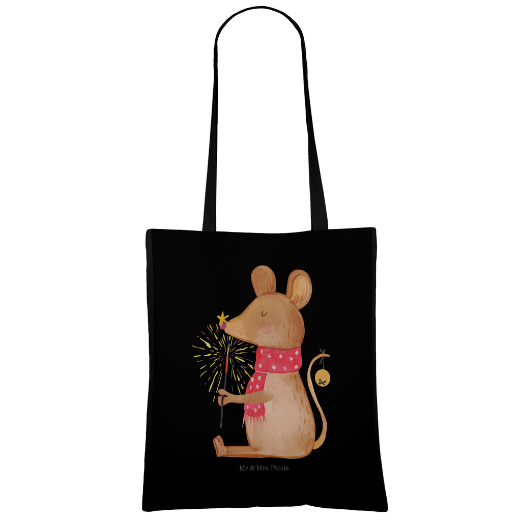 Tragetasche Weihnachtsmaus Beuteltasche, Beutel, Einkaufstasche, Jutebeutel, Stoffbeutel, Winter, Weihnachten, Weihnachtsdeko, Nikolaus, Advent, Heiligabend, Wintermotiv, Frohe Weihnachten, Weihnachtsgruß, Weihnachtsmotiv, Maus, Mäuschen, Weihnachtswunder