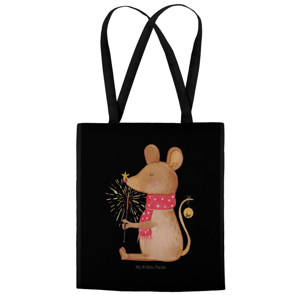 Tragetasche Weihnachtsmaus Beuteltasche, Beutel, Einkaufstasche, Jutebeutel, Stoffbeutel, Winter, Weihnachten, Weihnachtsdeko, Nikolaus, Advent, Heiligabend, Wintermotiv, Frohe Weihnachten, Weihnachtsgruß, Weihnachtsmotiv, Maus, Mäuschen, Weihnachtswunder